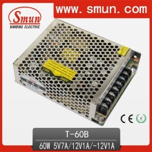 60W Triple Power Supply Switch 5V12V-12V