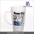 Decal Glass Mug/Cup, Printed Glass Mug/Cup, Imprint Glass Mug (GB094212-DR-113)