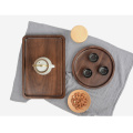 Natural  Rectangle Black Walnut Wooden Tray