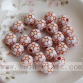 Colorful Football Beads with White Background Wholesale