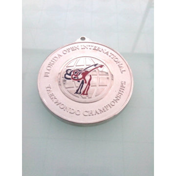 Silver Gold Plated Badge, Custom Competition Medal (GZHY-KA-007)