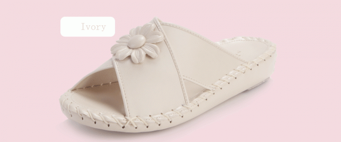 pansy comfort indoor slippers ivory