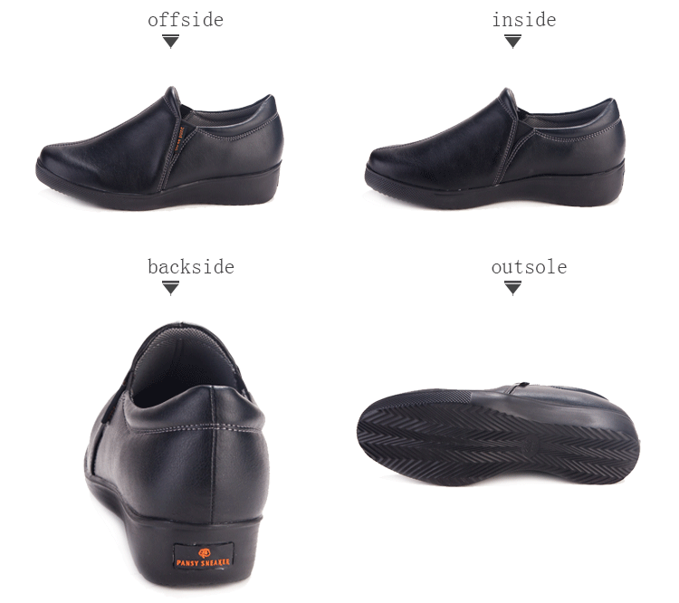 pansy comfort casual shoes black detail display