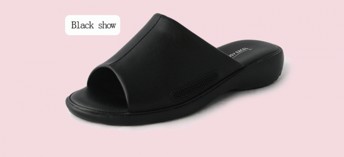 pansy comfort slippers black