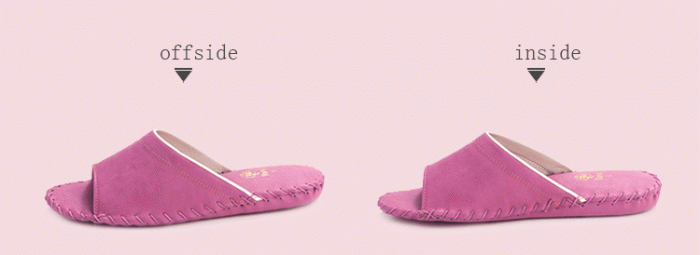 pansy comfort indoor slippers rose details