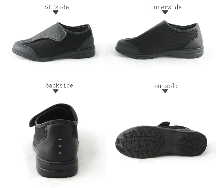 pansy comfort casual shoes for man black detail show