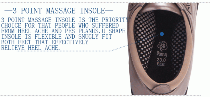 3 point massage insole casual shoes