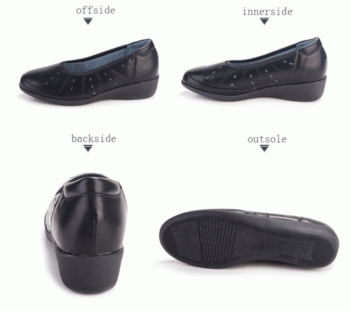 pansy comfort casual shoes black details