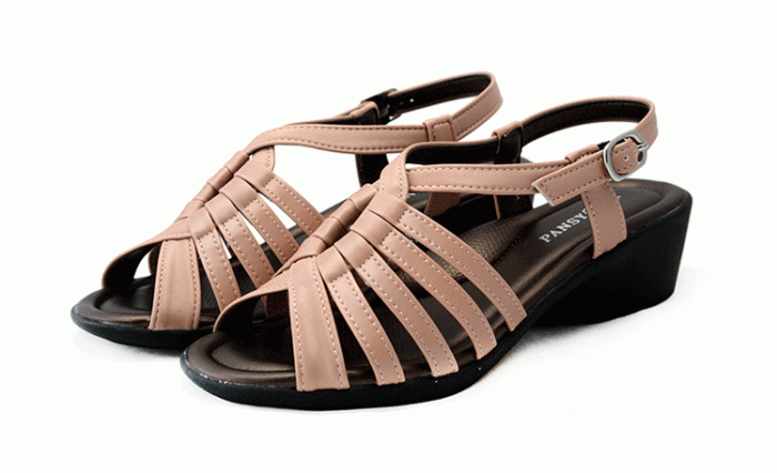 pansy comfort summer sandals pink detail
