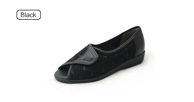 pansy comfort summer sandal black