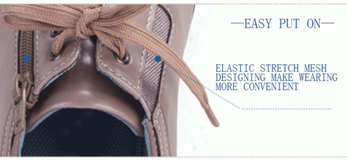 elastic design easy put on casual shoes