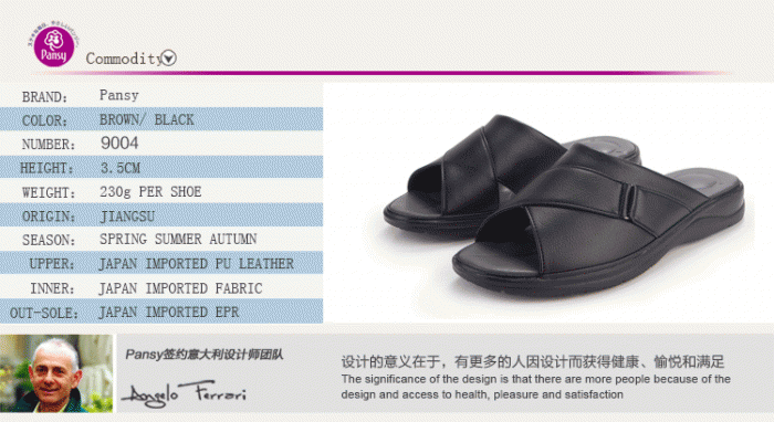 pansy slippers for man