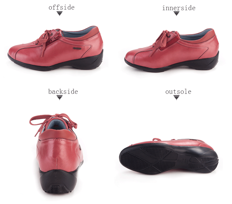 pansy comfort casual shoes brick details