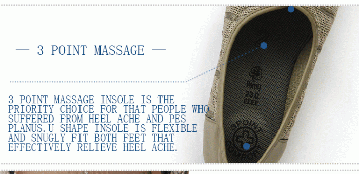 3 point massage summer sandals