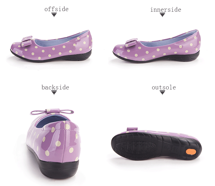 rain-step casual shoes purple details