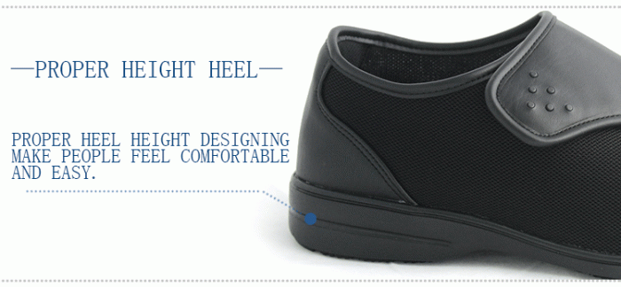 proper height heel casual shoes for man