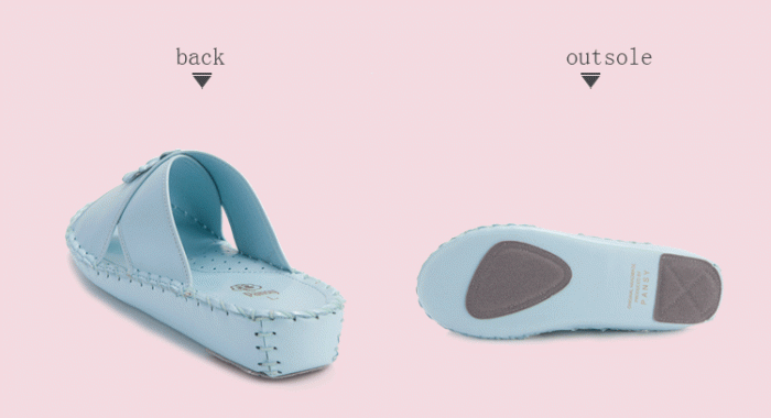 pansy comfort indoor slippers blue details