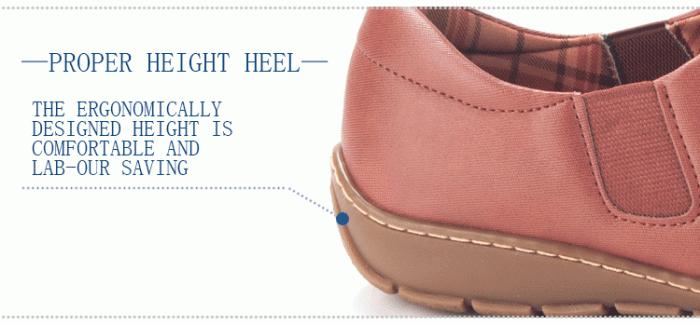 proper height heel casual shoes