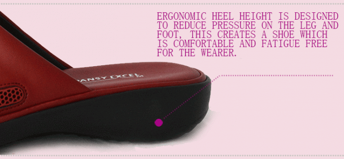 ergonomic heel height design slippers