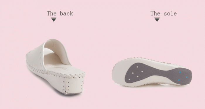 pansy comfort slippers white detail show 