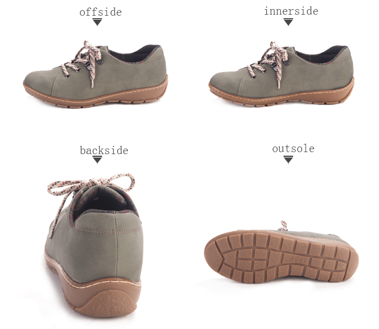 pansy comfort casual shoes hiking shoes green details