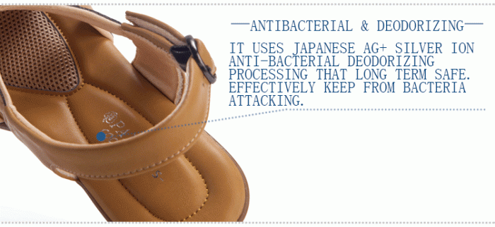 antibacterial and deodorizing summer sandals