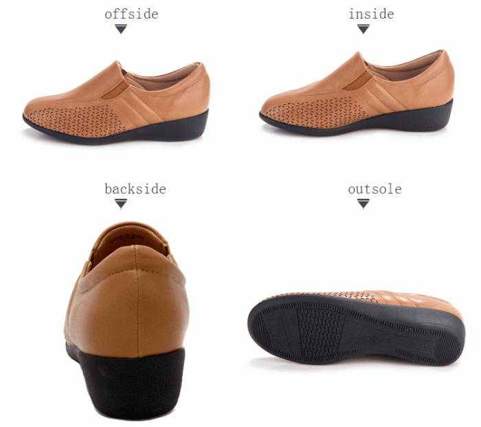 pansy comfort casual shoes camel detail display