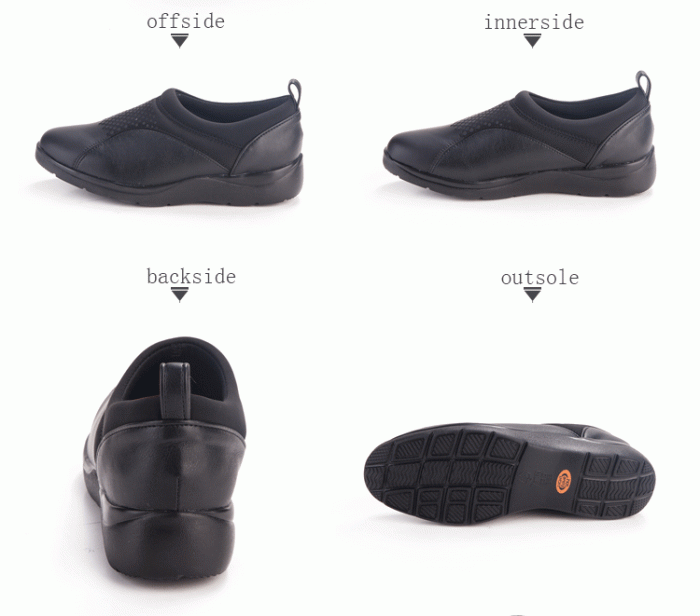 pansy comfort casual shoes black detail show