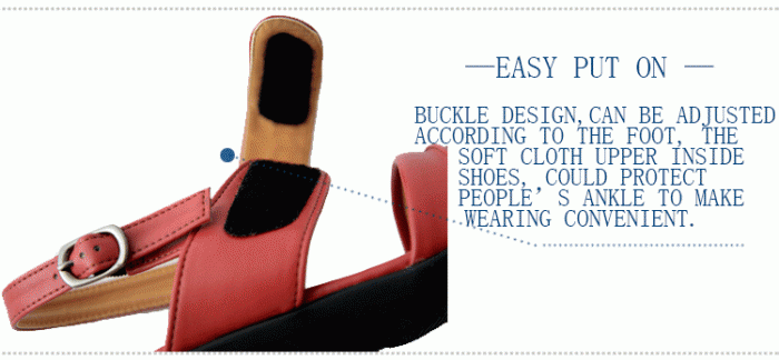 buckle design summer sandals