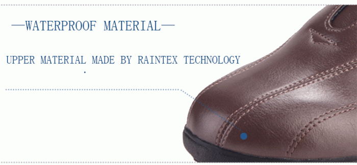 water-proof material casual shoes