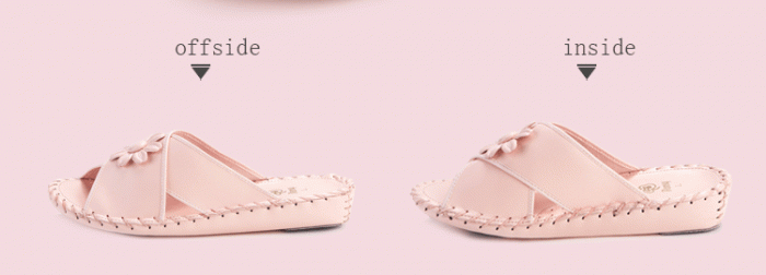 pansy comfort indoor slippers pink details