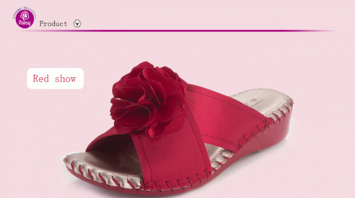 pansy comfort shoes indoor slippers red