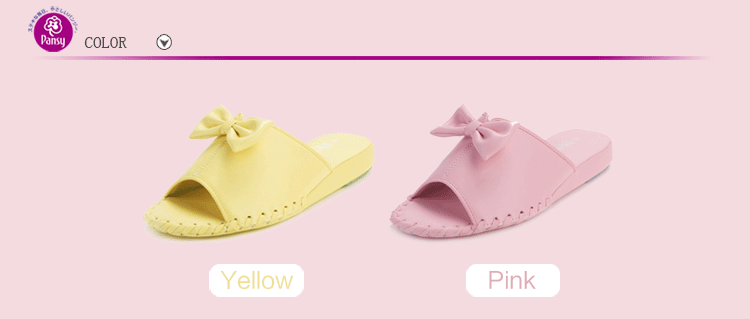 pansy indoor slippers pink yellow