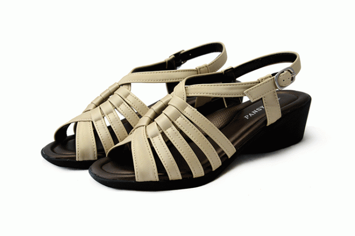 pansy comfort summer sandals beige