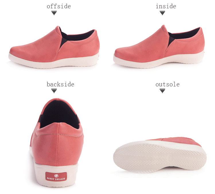 pansy comfort shoes skateboard shoes red detail show