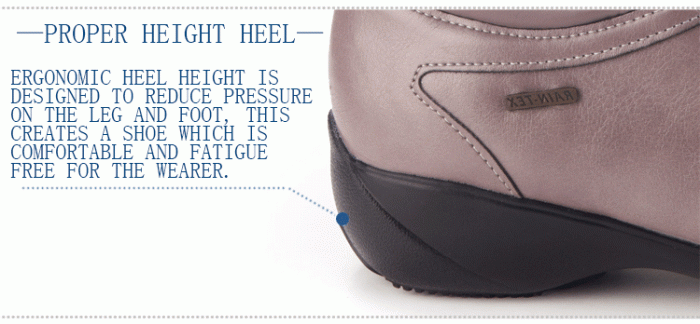 proper height heel casual shoes