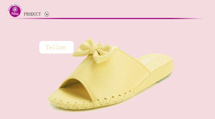 pansy comfort indoor slippers yellow