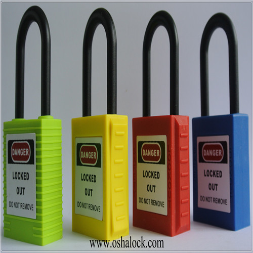 non-conductive safety padlock