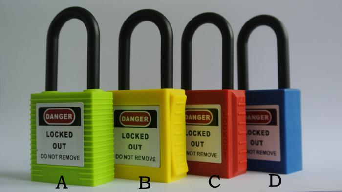 China nylon safety padlock