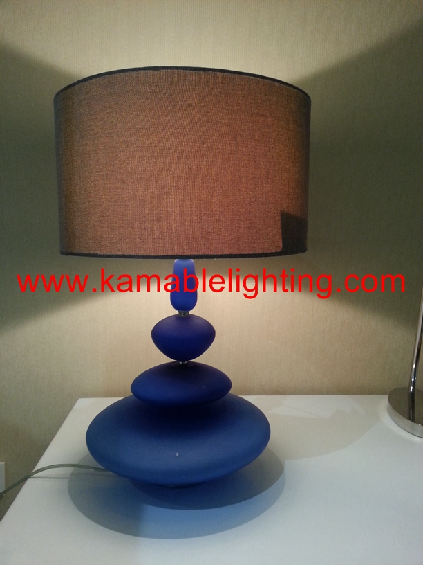 Modern Design Blue Glass Base Home Goods Table Lamps (JT13050/00/001)