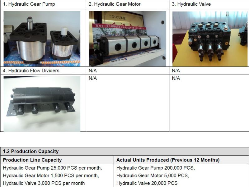 Group 2 Aluminum Hydraulic Oil Gear Motor