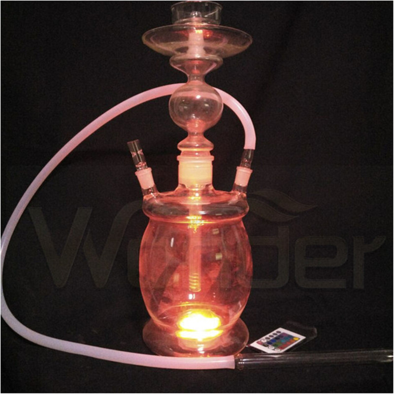 Purple LED Glass Hookah for Wholesale