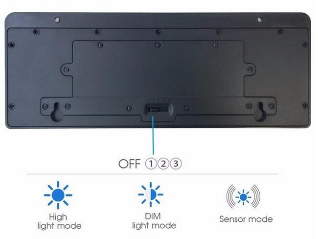 Outdoor Solar Power Garden Wall Light with PIR Motion Sensor