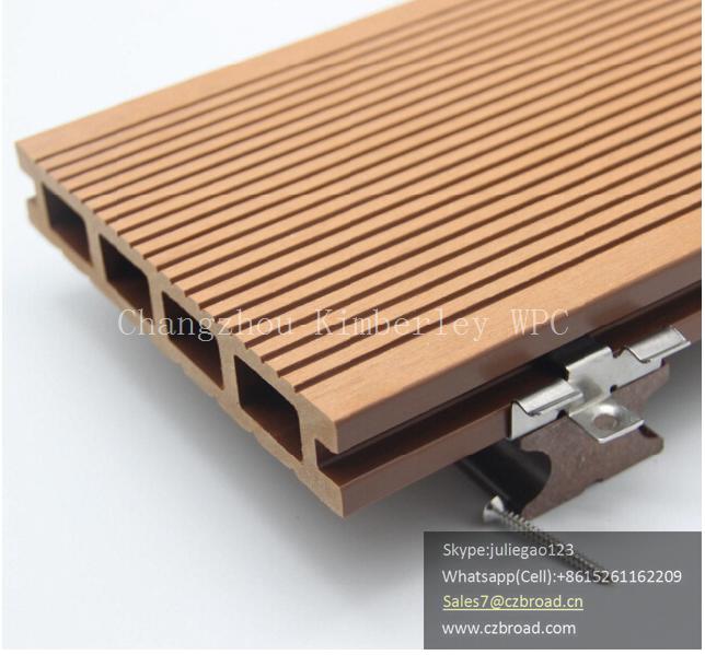 WPC Eco Friendly Wooden Plastic Composite Flooring Boards / Decking