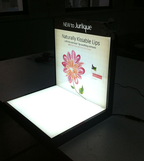 New Style Advertising Light up Display Tabletop LED Acrylic Cosmetic Display Stand