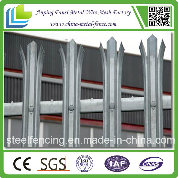 High Quality D Section Galvanized Palisade Fence for Sale