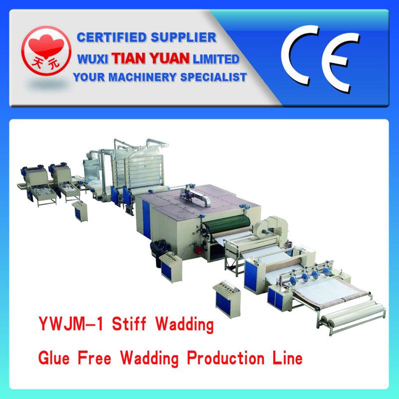 Polyester Fiber Glue Free Wadding Production Line