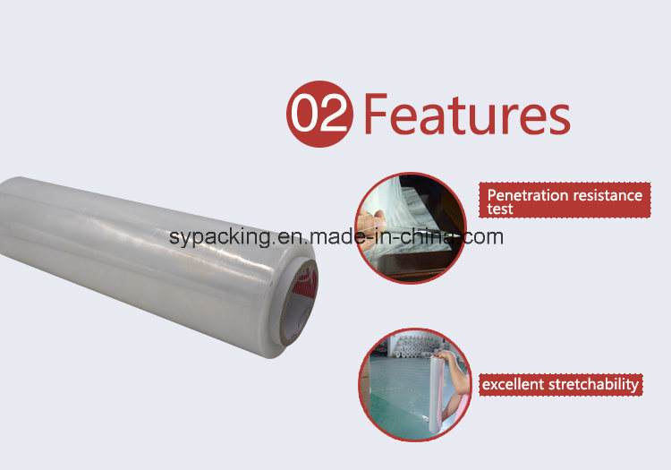 Design Warp Film LLDPE Transparent Jumbo Roll Stretch Film