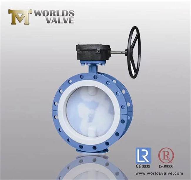 PTFE Seated Double Flanged Butterfly Valve