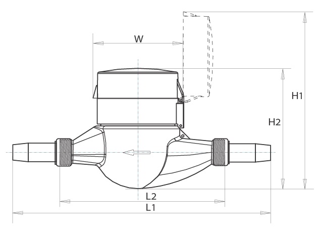 Intelligent Water Meter/Low Cost Water Flow Meter/Multi Jet Water Meter